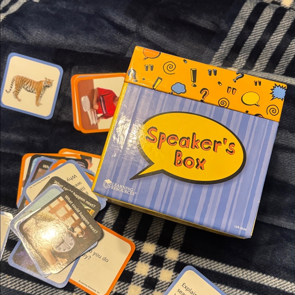 Speaker's Box Conversation Card Game for Kids